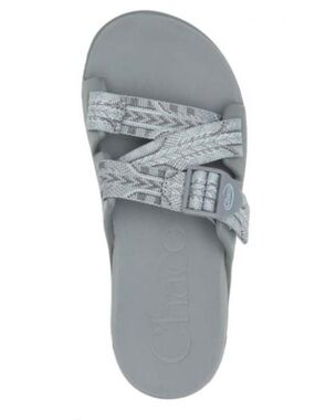 Chaco Chillos Gray Slide Sandal Lightweight Adjustable Sport Performance Sz 7
